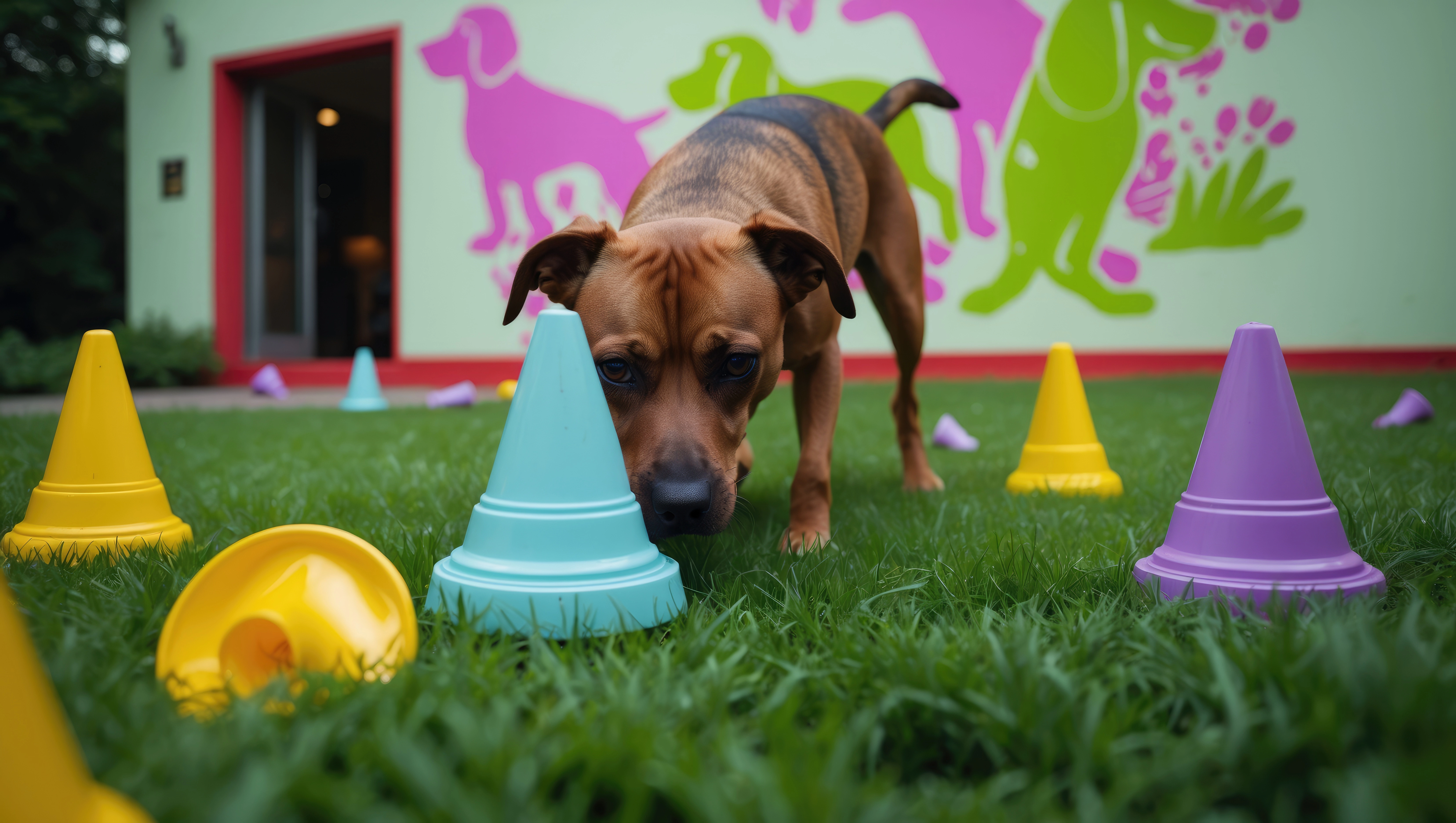 Jeu de réflexion et stimulation pour chien