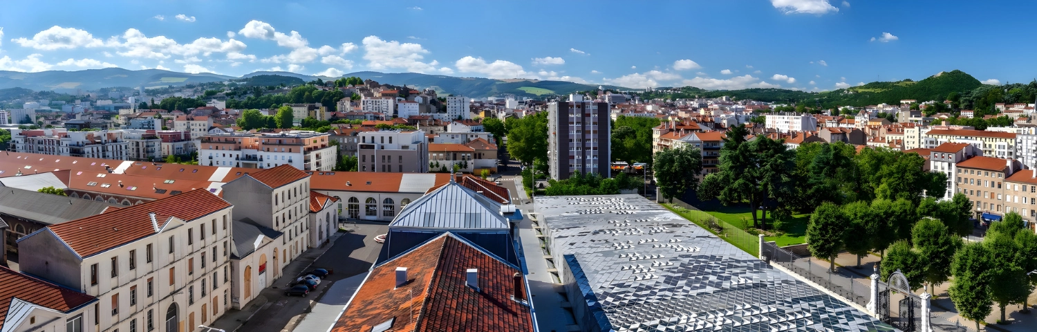 Vue de Saint-Étienne, ville d'accueil pour l'alternance BTS ERPC