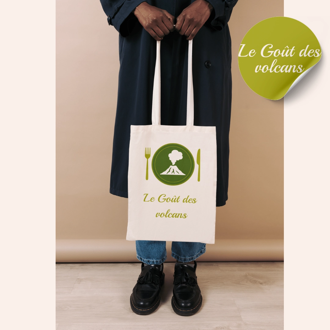 Sac en tissu variante 2, Le goût des volcans