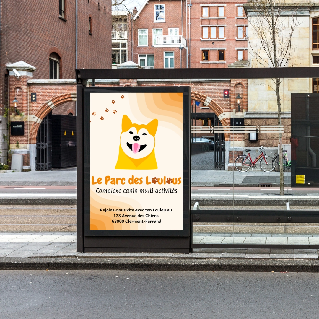 Affiche bus Le Parc des Loulous