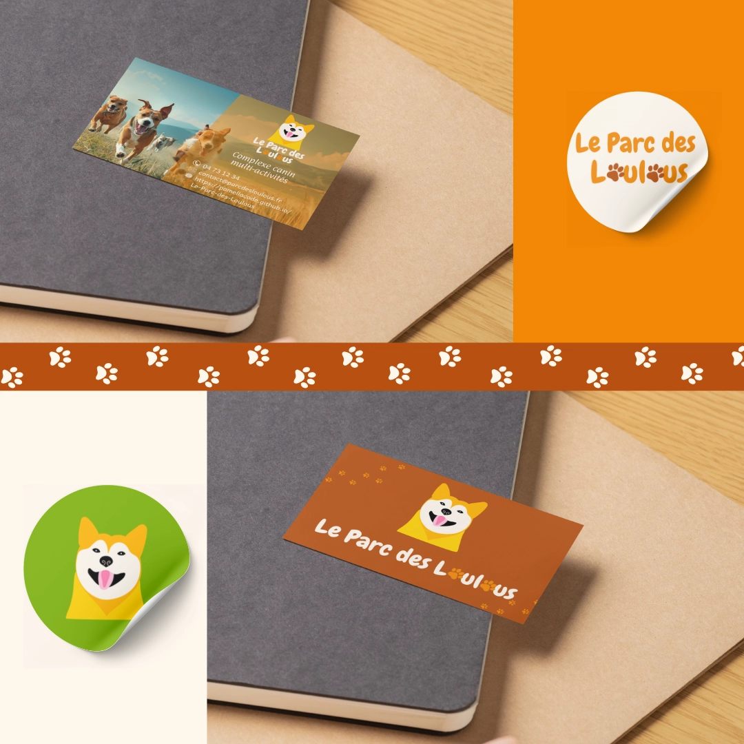 Carte de visite verso Le Parc des Loulous