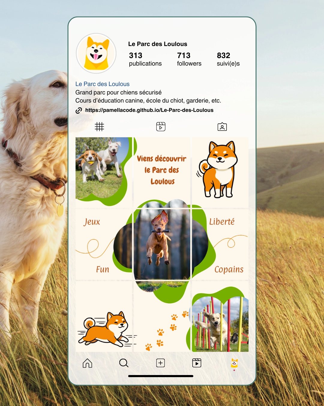 Visuel Instagram Le Parc des Loulous