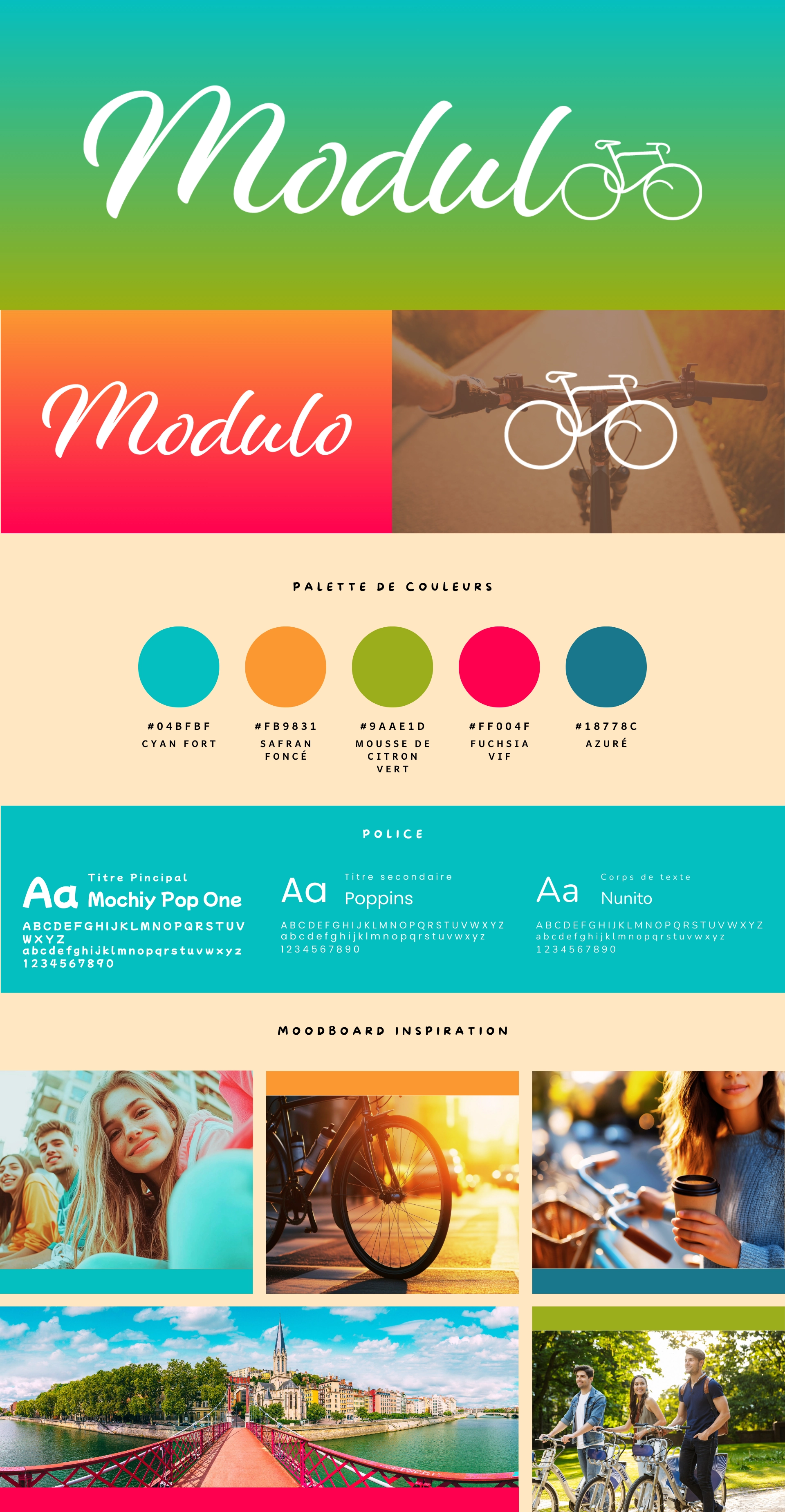 Brandboard identité visuelle Modulo