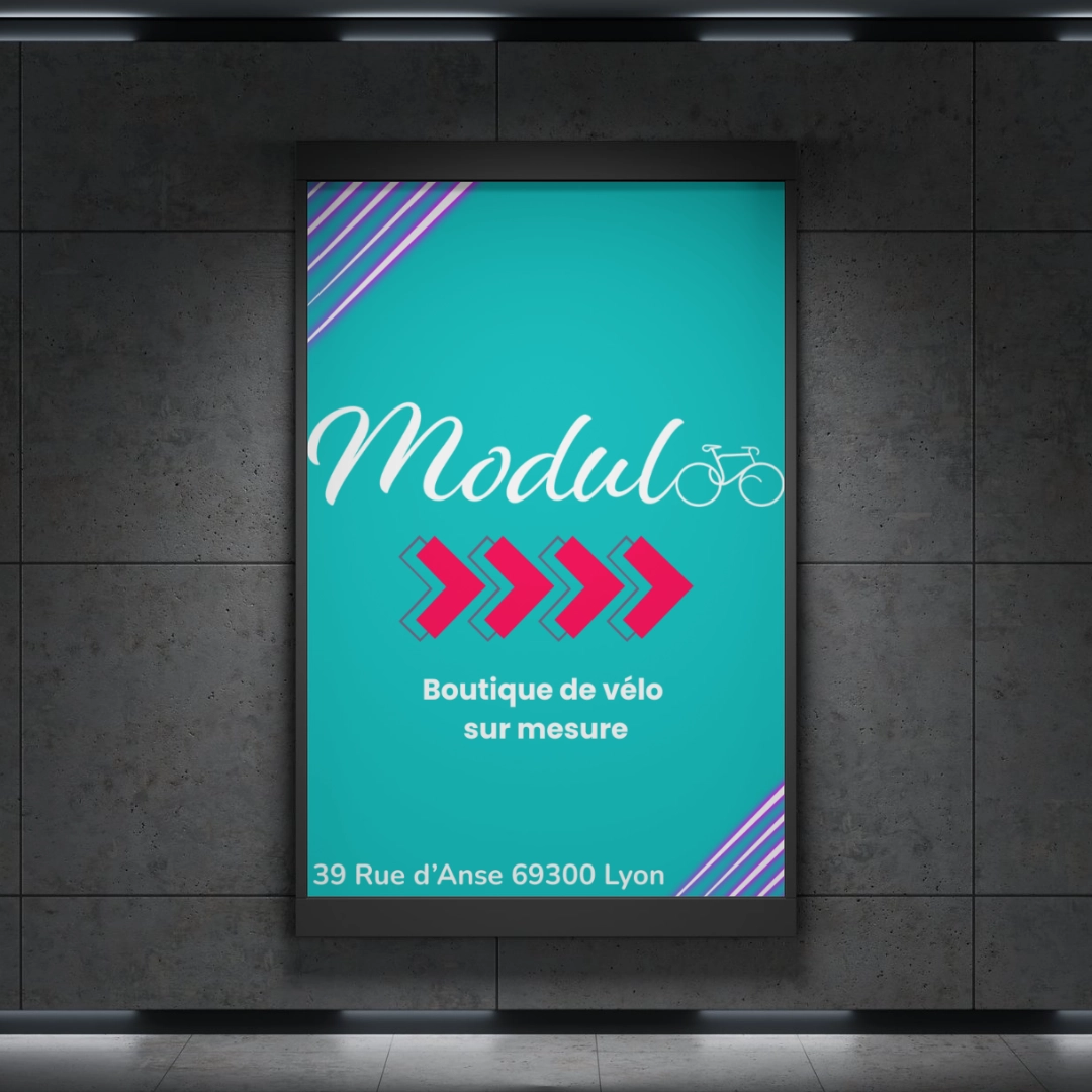 Panneau publicitaire métro Modulo